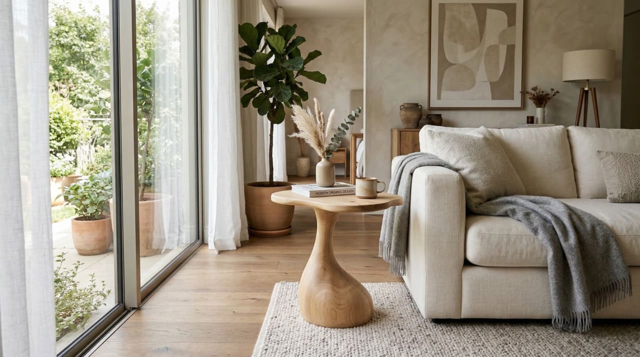 A escolha de materiais para mesas auxiliares para sala acompanha a busca por responsabilidade ambiental e durabilidade