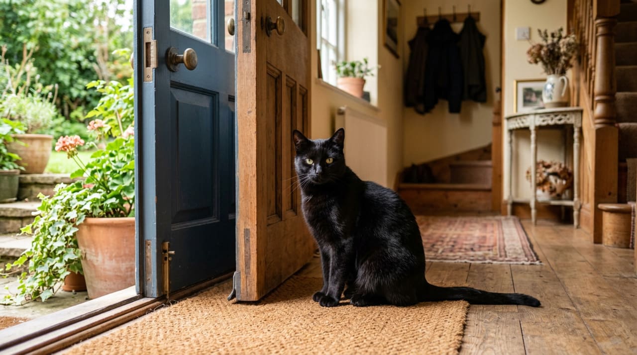 O gato preto não é sinal de azar, muito pelo contrario porque tratar com carinho os animais ajuda a limpar o ambiente