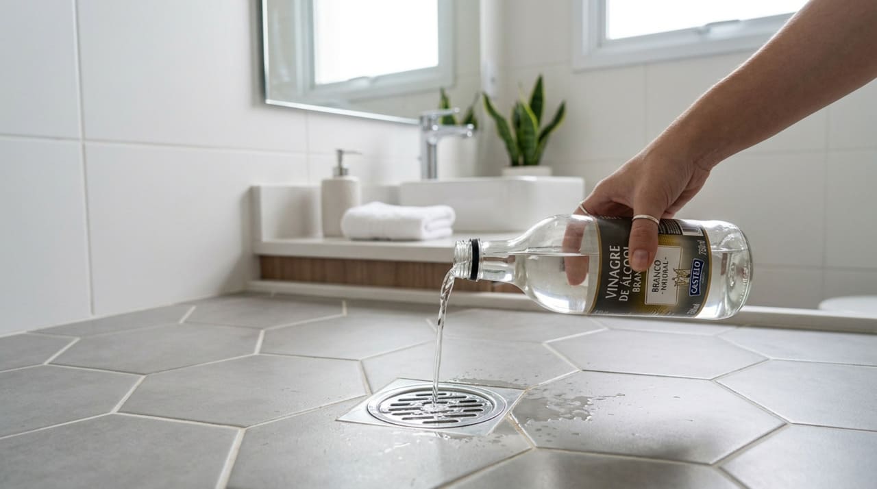 O vinagre de álcool possui propriedades ácidas naturais que são extremamente eficazes na decomposição de resíduos orgânicos acumulados nas paredes das tubulações