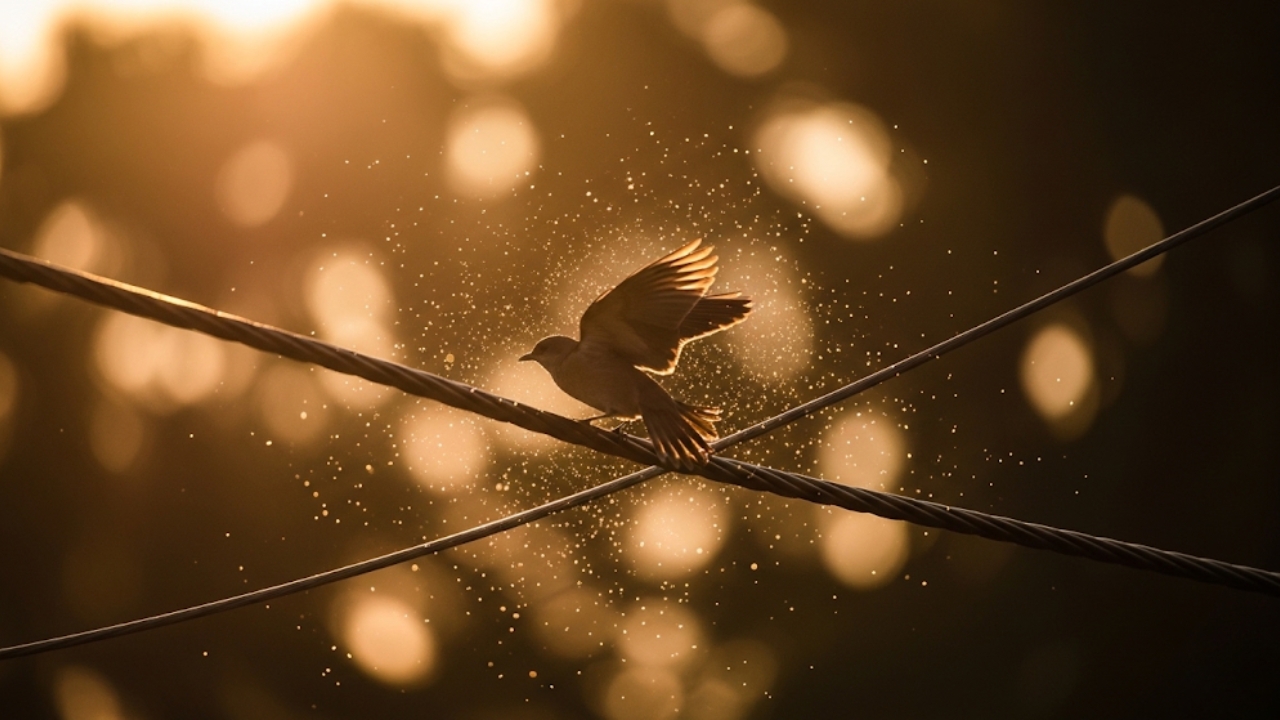 Entenda a física por trás da segurança das aves nos cabos de alta tensão.