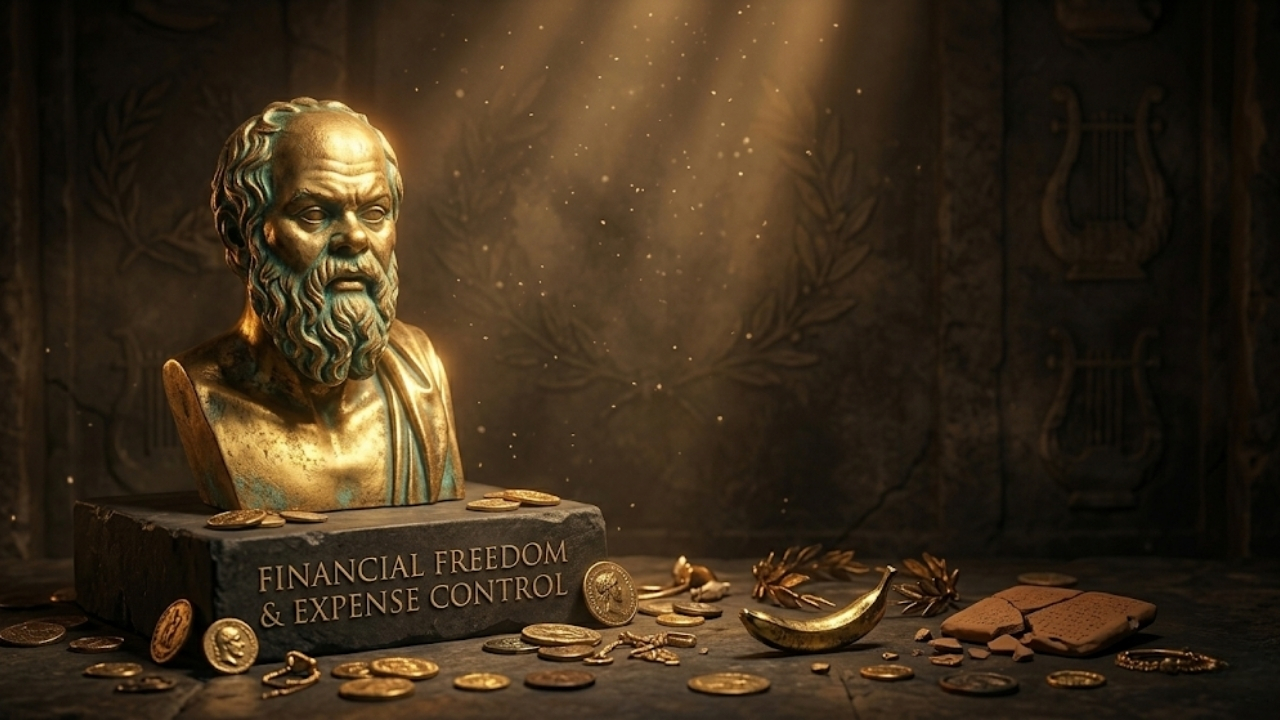 Sócrates grande filósofo da felicidade: "O segredo não é buscar mais, mas sim desfrutar menos."