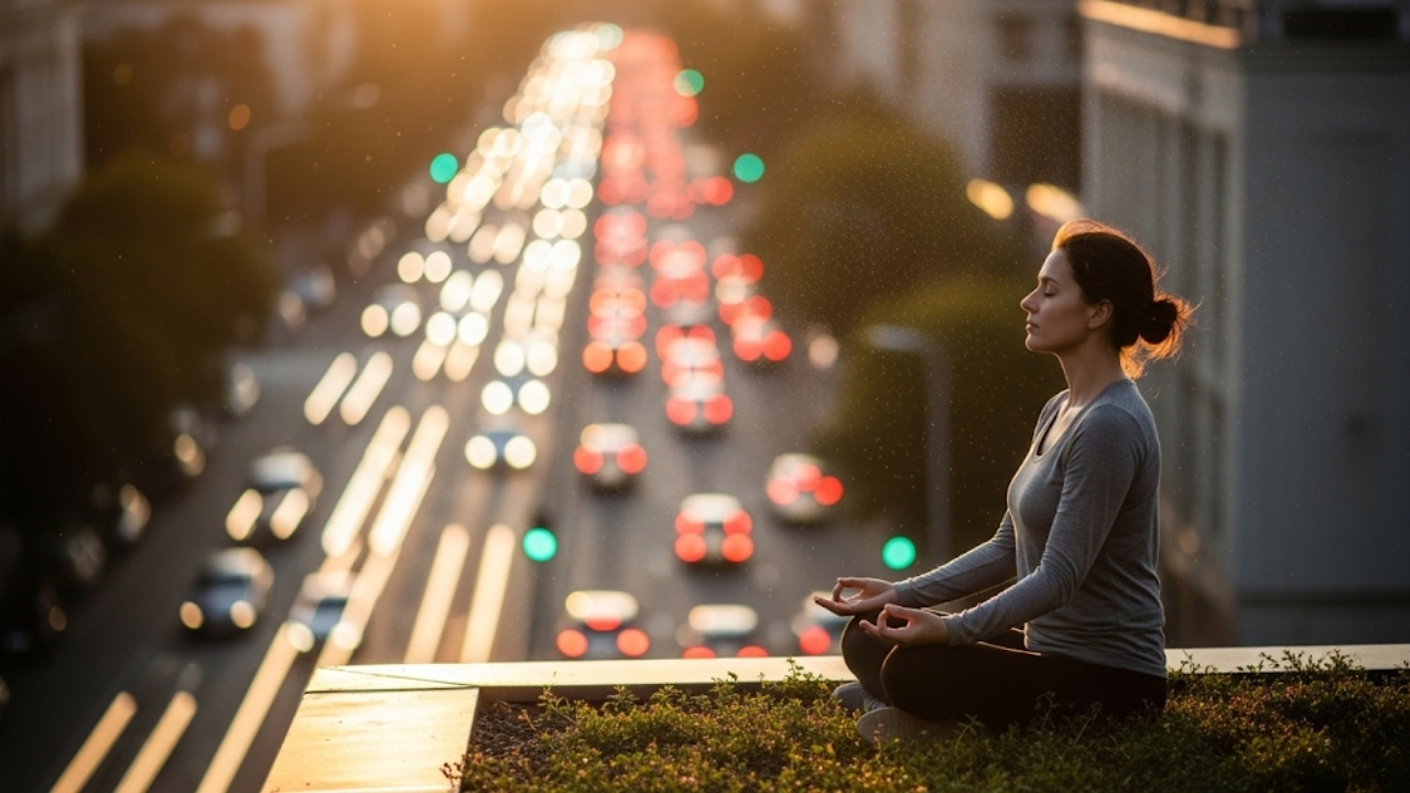 Transforme o estresse do trânsito e vizinhos barulhentos em equilíbrio emocional constante.