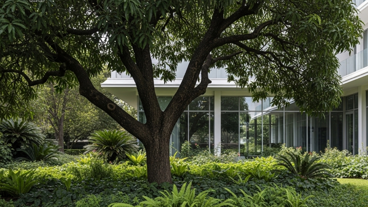 Transforme grandes terrenos em refúgios sofisticados com a força e o frescor das mangueiras.