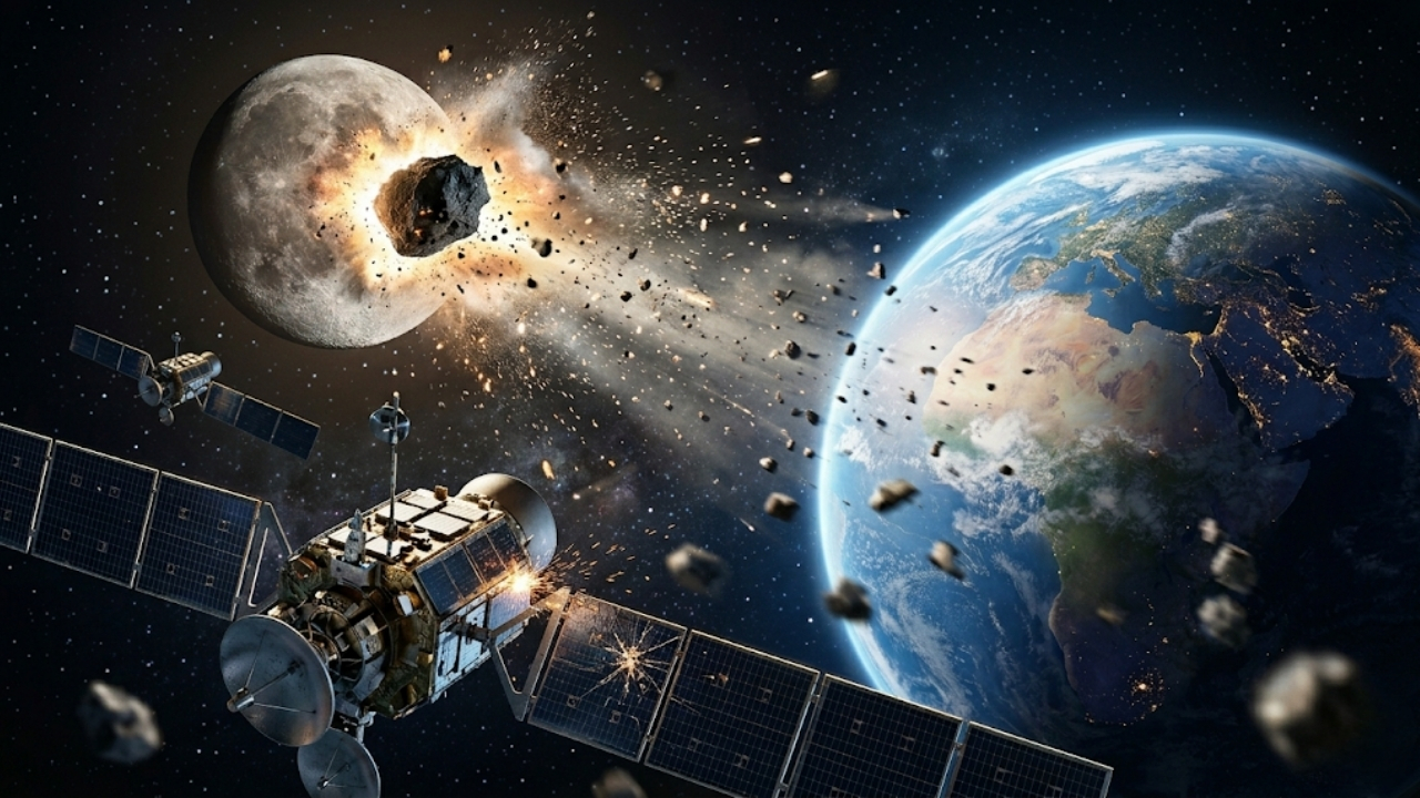 Entenda como fragmentos da Lua podem paralisar satélites e sua conectividade.