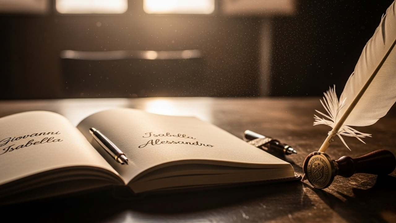 Descubra como nomes italianos trazem sofisticação e honram a tradição familiar no registro.