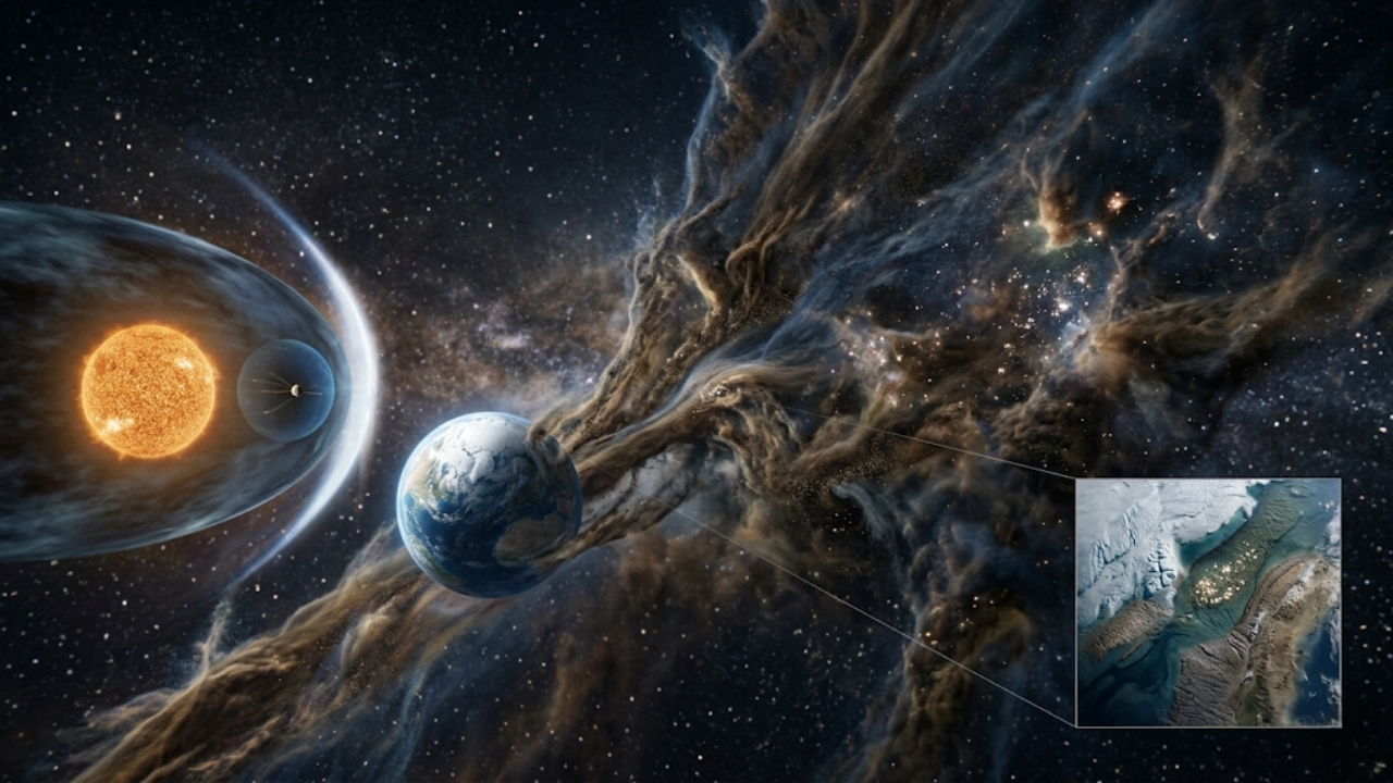 Descubra como nossa jornada pela Via Láctea molda as eras glaciais e o destino da Terra.