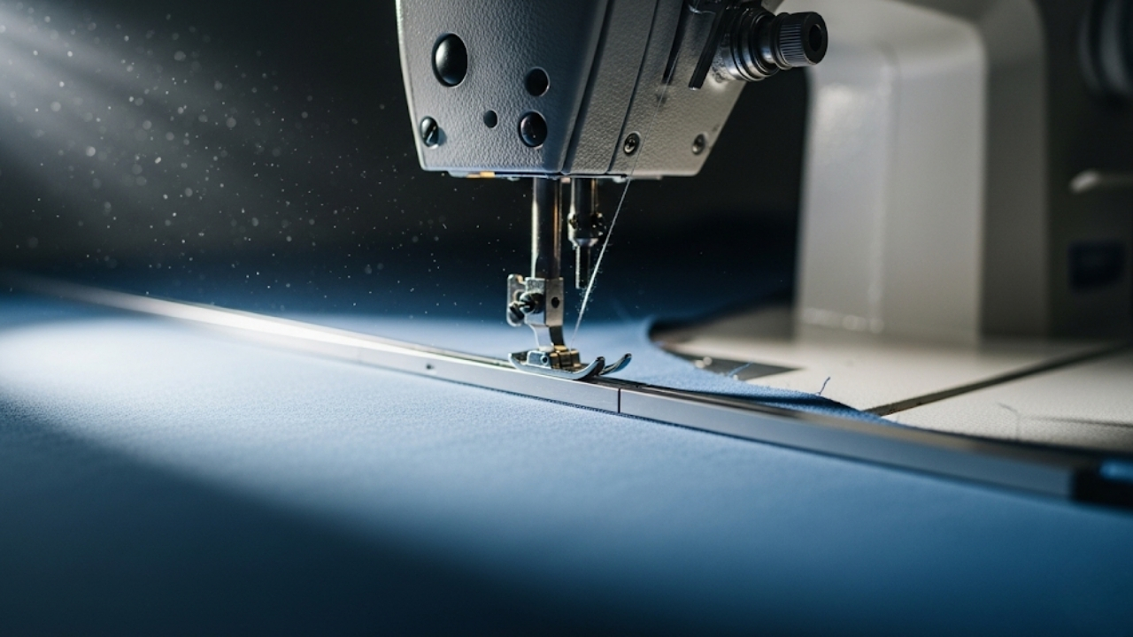 Garanta alinhamento impecável e agilidade na costura de grandes volumes de tecido.