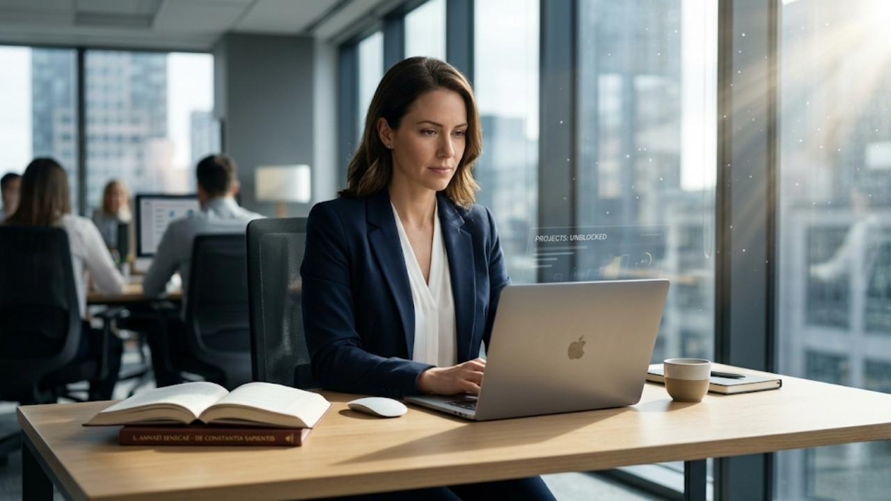 Aprenda como o estoicismo de Sêneca elimina a ansiedade e impulsiona sua produtividade real.