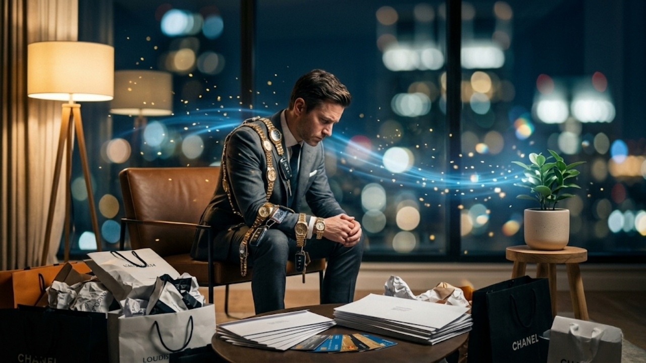 Descubra como os princípios do epicurismo podem transformar sua relação com o dinheiro e o consumo.