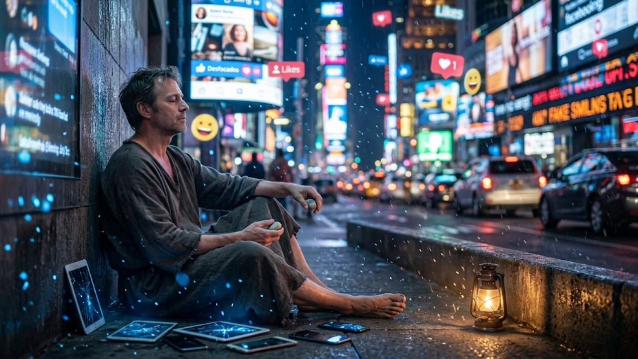 Entenda como o desapego das aparências virtuais promove o verdadeiro equilíbrio emocional.