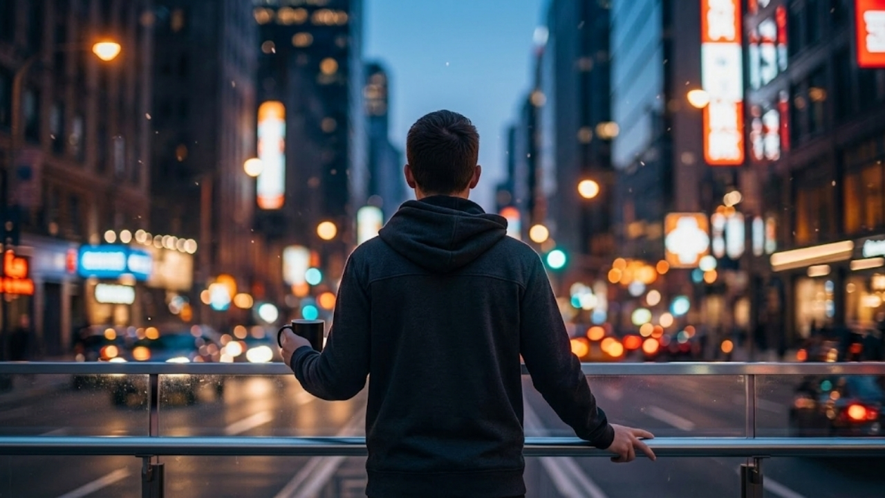 Cultive a solitude como um refúgio de paz mental no caos moderno.