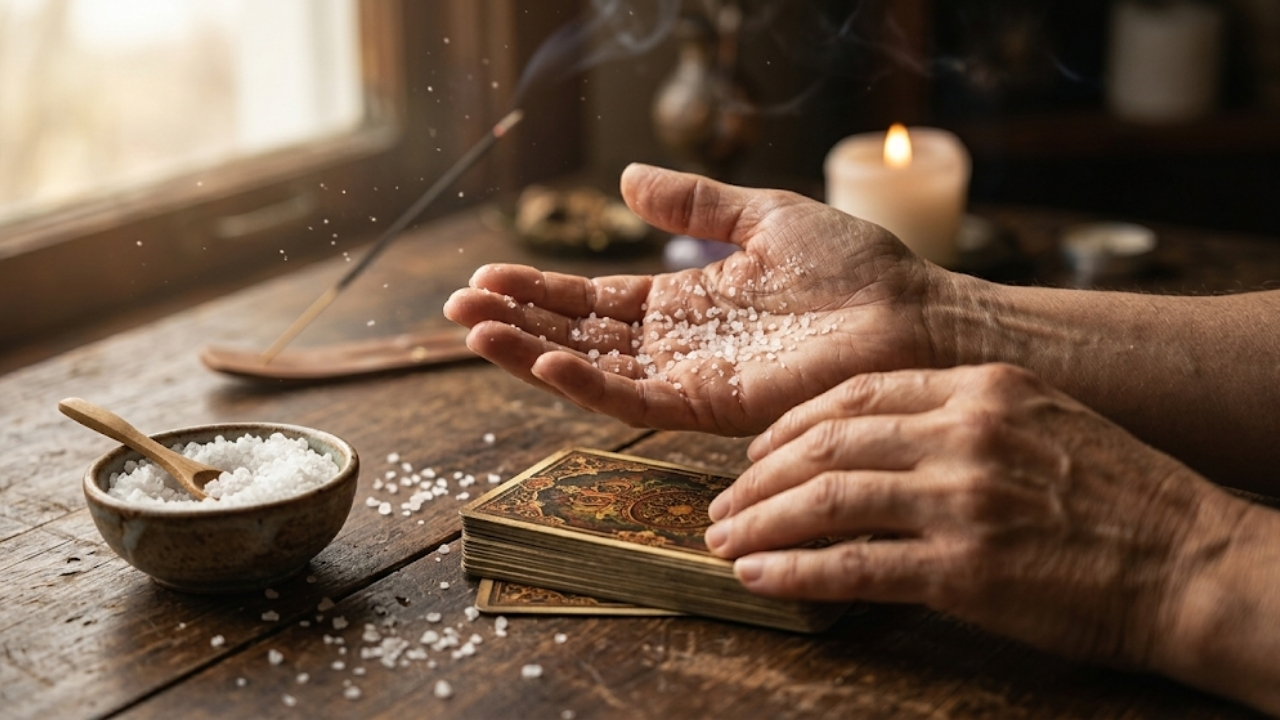 Garanta uma conexão cristalina com o plano espiritual através do ritual com sal grosso.
