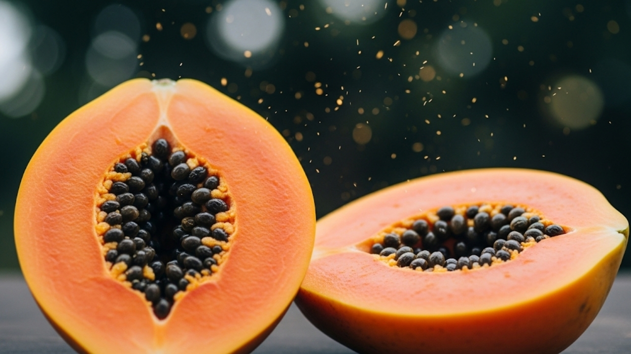 Melhore sua vitalidade e saúde intestinal com as enzimas e fibras naturais do mamão.