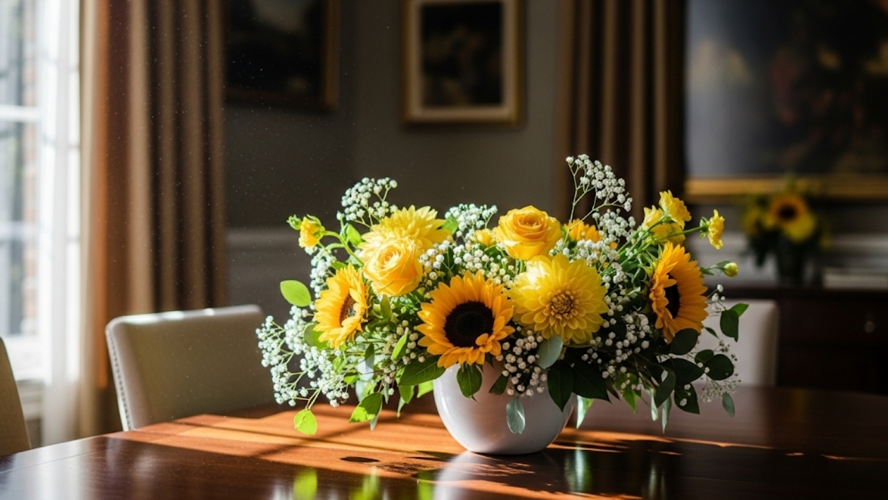 Transforme reuniões em momentos vibrantes com a energia e o acolhimento do amarelo.