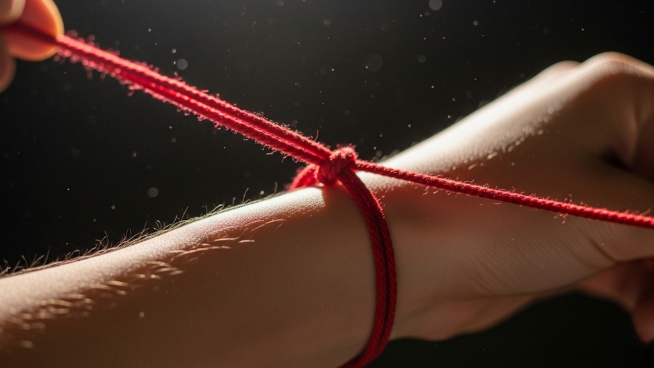 Blindagem espiritual contra inveja e energias negativas através do amuleto milenar do pulso esquerdo.