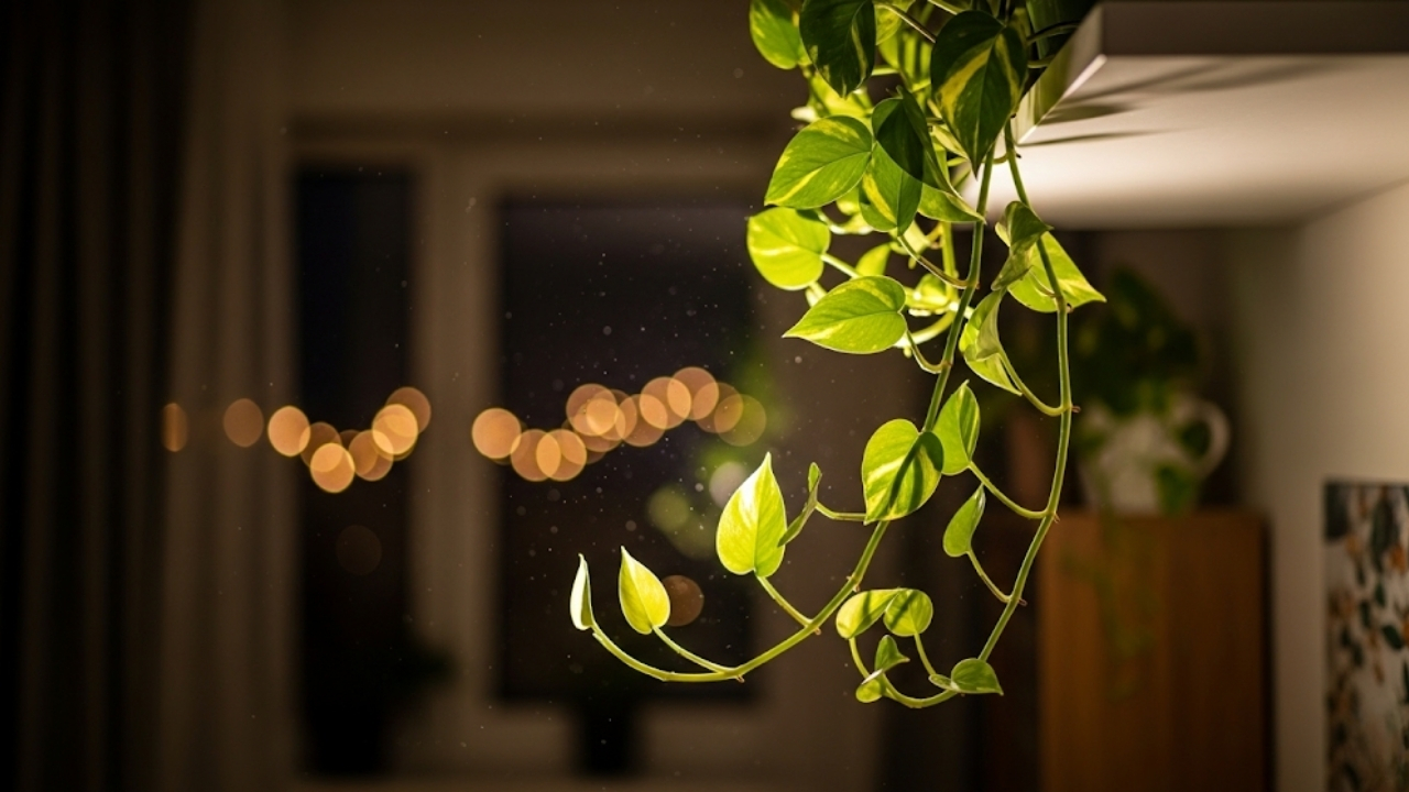 Transforme seu lar em um refúgio vibrante com o caimento elegante da Epipremnum aureum.