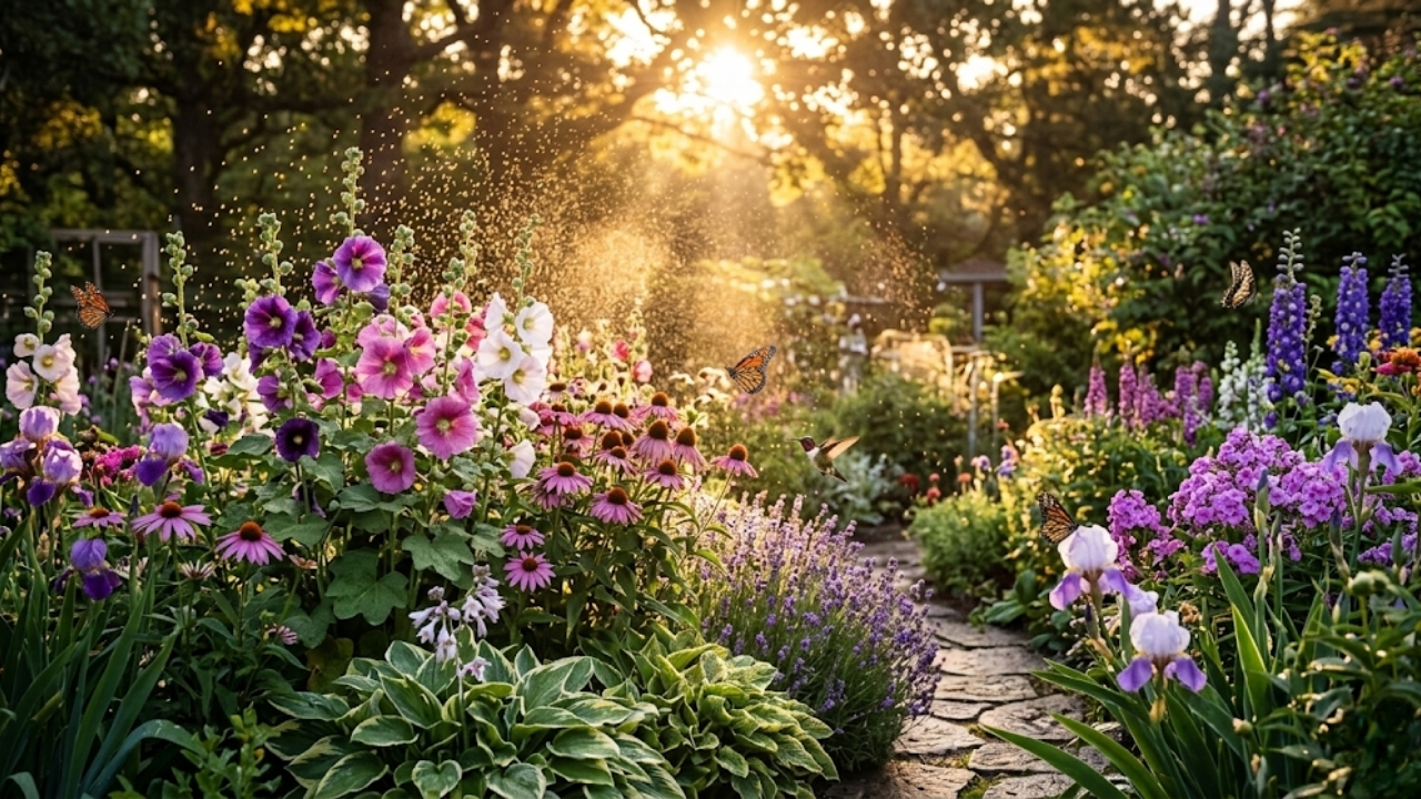 Estratégias para manter seu jardim vivo e saudável mesmo sob o sol escaldante.