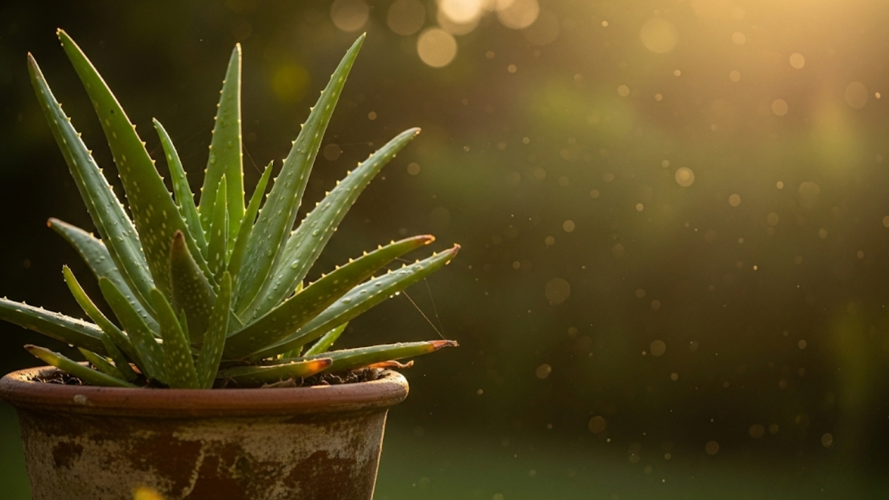 Domine o equilíbrio de drenagem e luz para garantir folhas ricas em nutrientes e gel medicinal.
