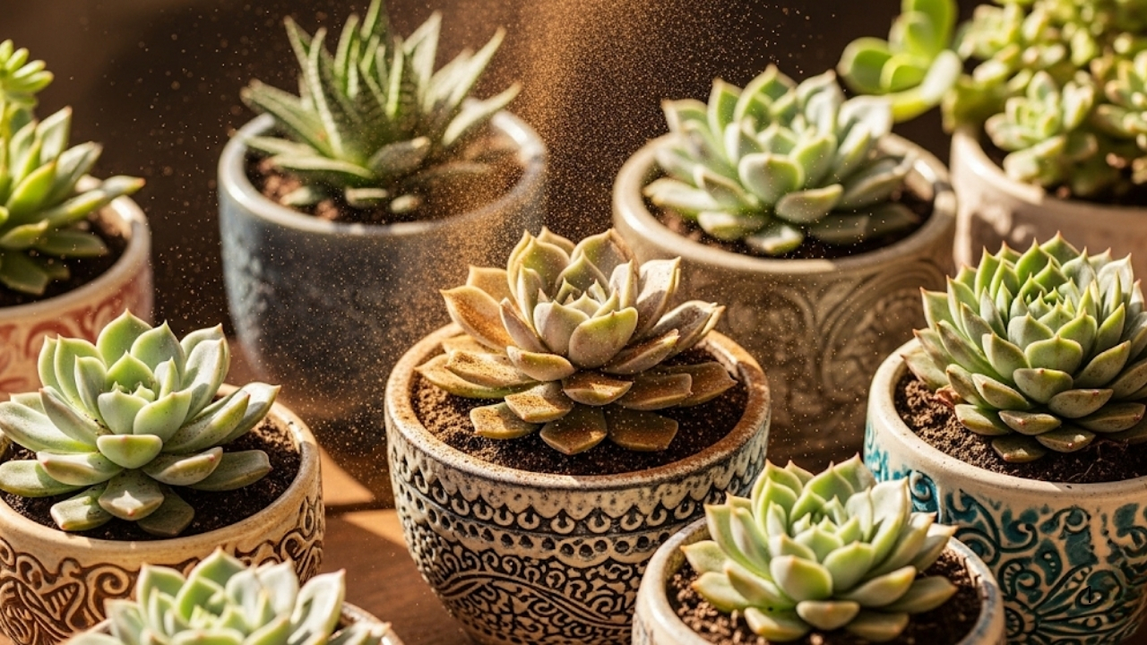 Proteja suas suculentas e recupere raízes de vasos sem drenagem com este fungicida natural eficaz.