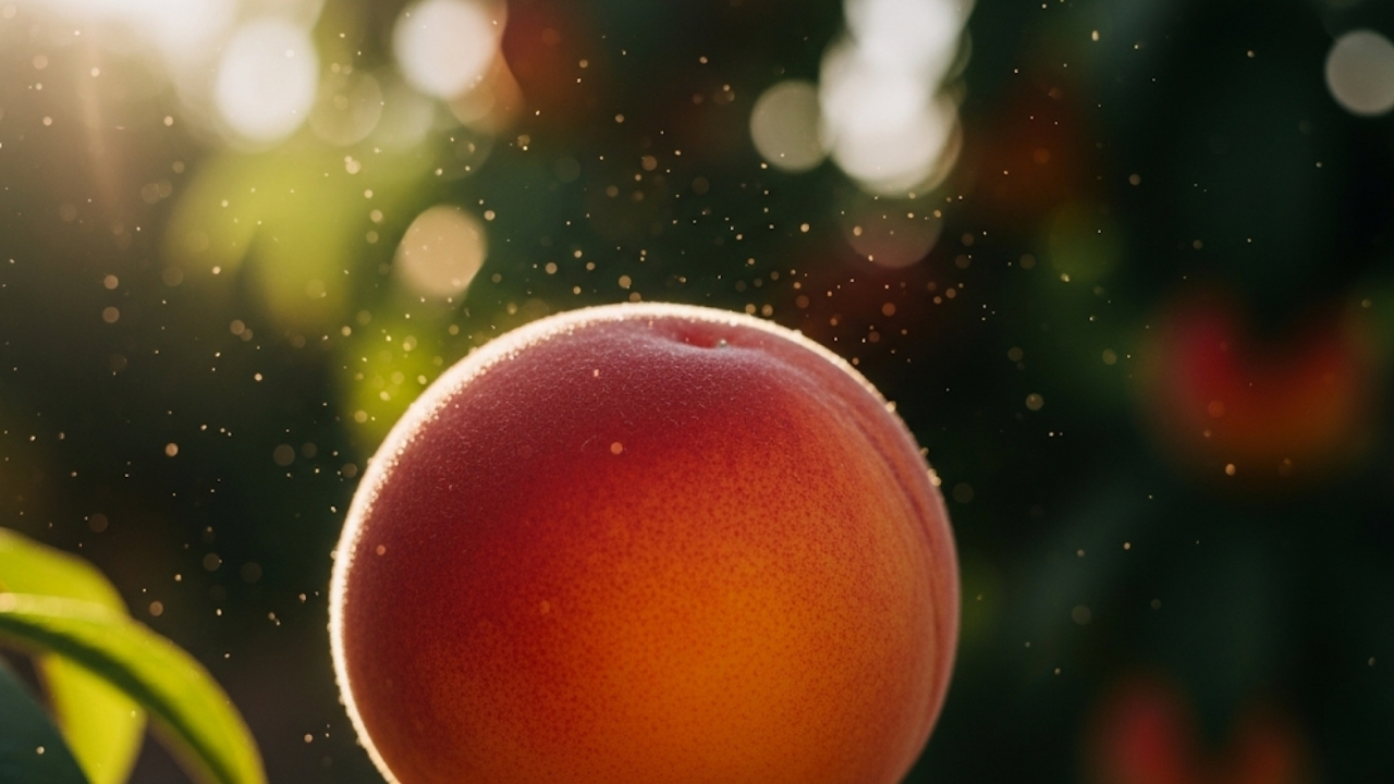 Redescubra memórias afetivas através do sabor e aroma inconfundíveis do pêssego colhido no pé.
