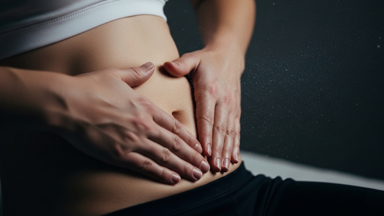 Pratique a massagem abdominal noturna para eliminar gases e garantir vitalidade ao despertar.