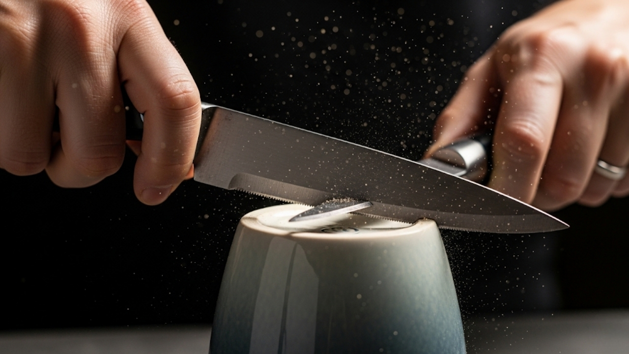 Transforme objetos comuns em ferramentas de precisão e mantenha suas lâminas sempre impecáveis.