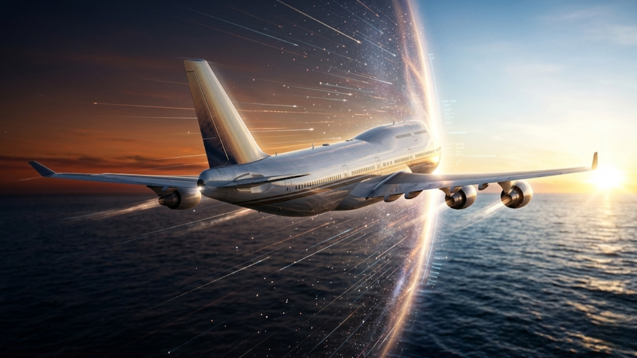 O avião que "viajou no tempo": partiu do Japão no sábado e chegou à Califórnia "na sexta-feira"