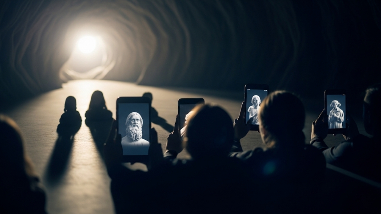 Descubra como a alegoria de Platão explica a desinformação e resgate sua clareza mental hoje.