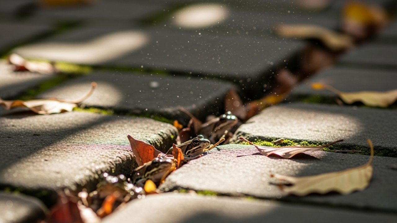 Equilíbrio natural: como anfíbios e folhas secas protegem seu lar contra mosquitos e insetos.