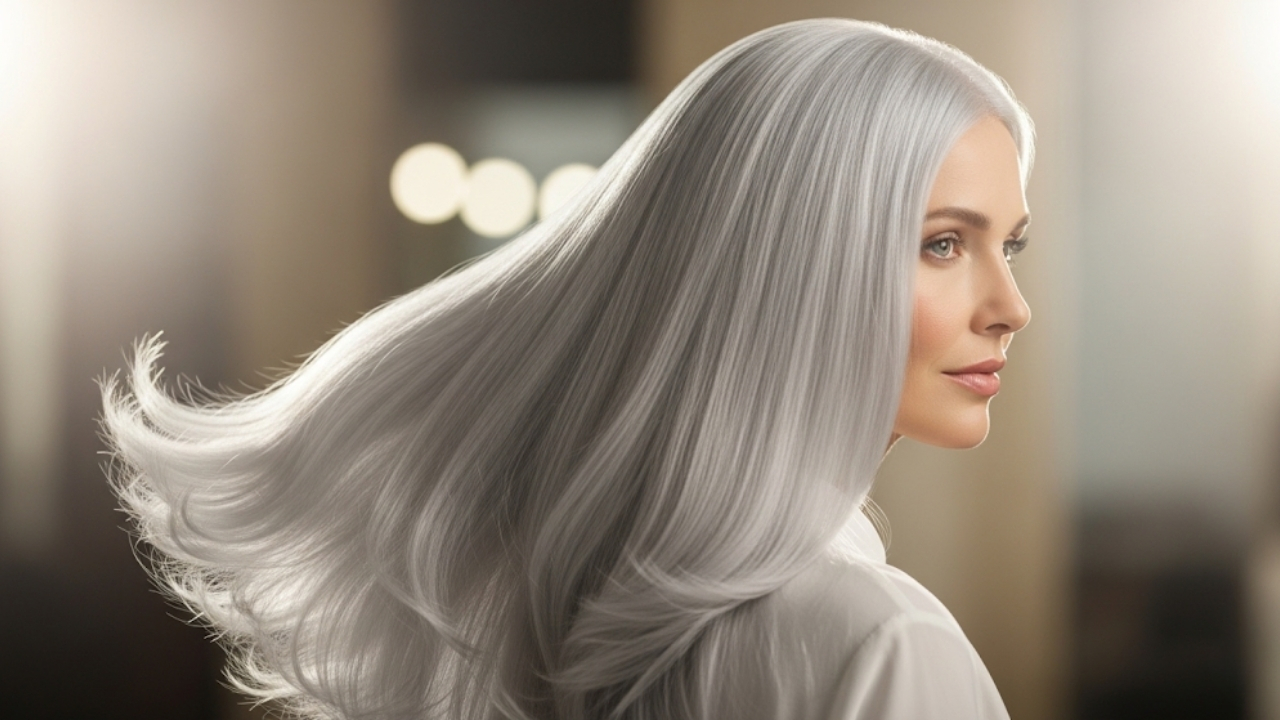 Neutralize reflexos amarelados e garanta a pureza e saúde dos seus cabelos brancos e radiantes.