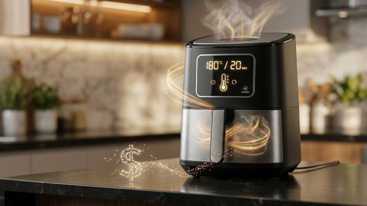 Descubra como trocar o gás pela air fryer pode poupar dinheiro real na conta mensal.