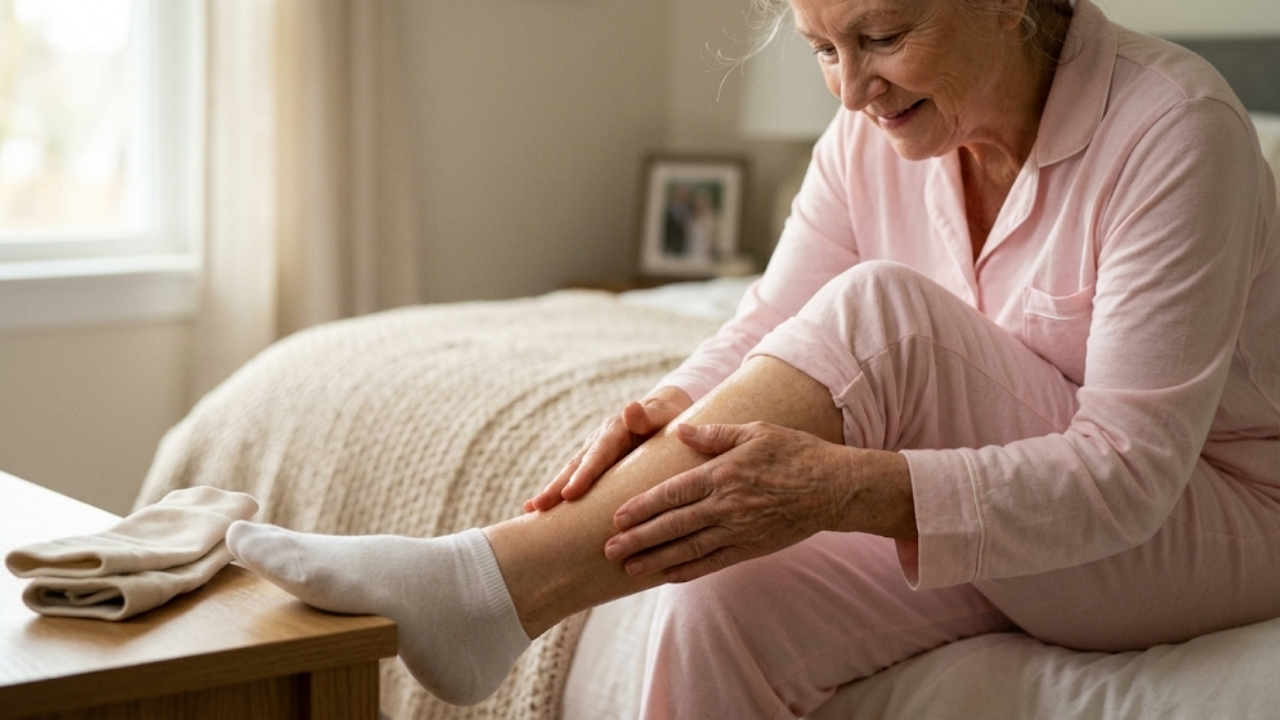 O óleo de amêndoas hidrata a pele madura, trazendo conforto e autonomia à rotina dos idosos.