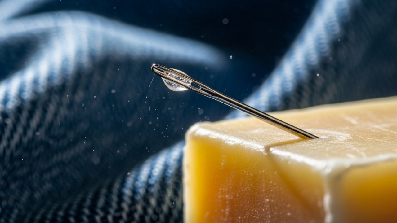 Descubra como lubrificar sua agulha para costurar jeans e tecidos grossos com facilidade e precisão.