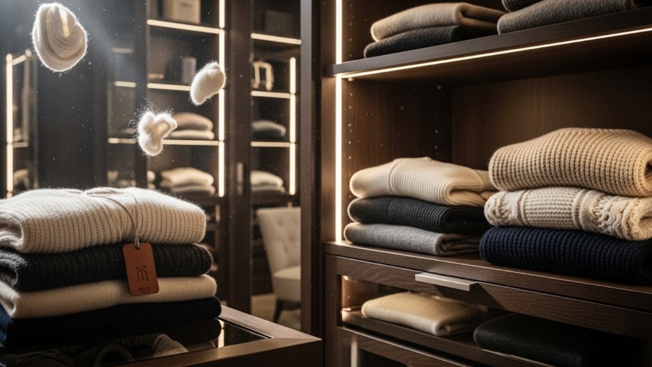 Aprenda a conservar suas malhas e evitar deformações com o armazenamento correto.