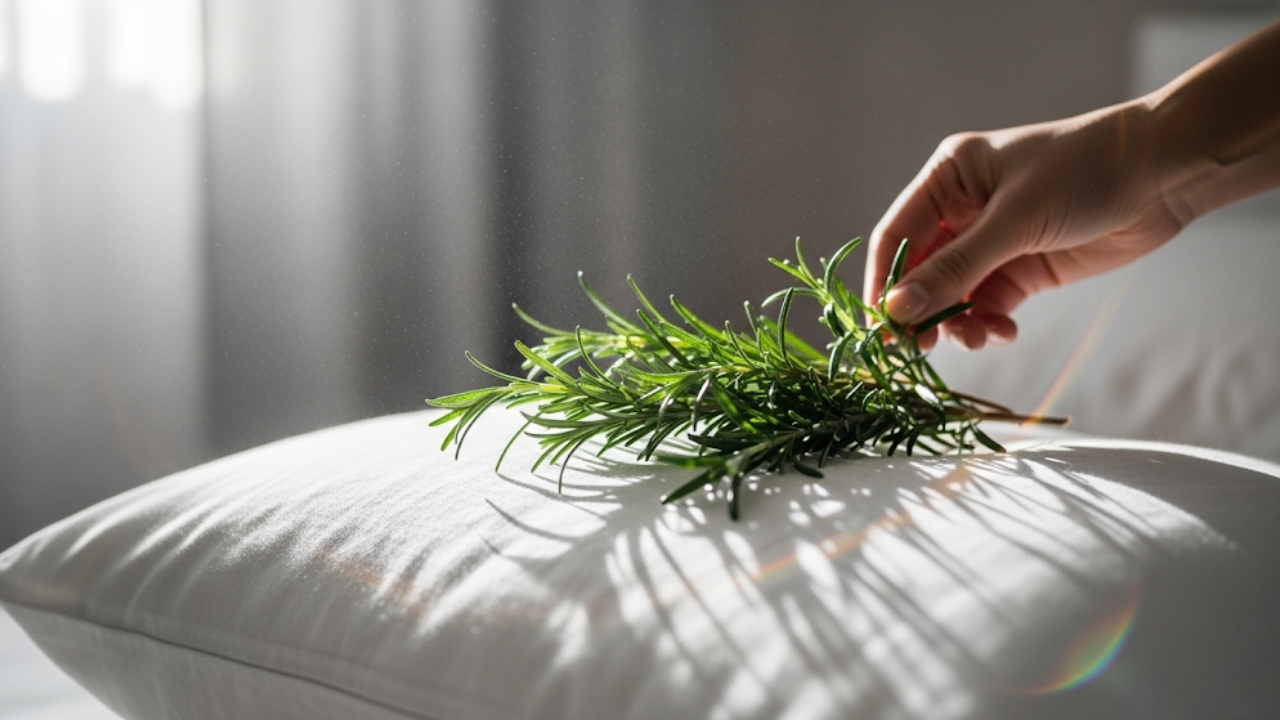 Integre a Salvia rosmarinus ao seu ritual noturno para silenciar a mente e restaurar sua energia.