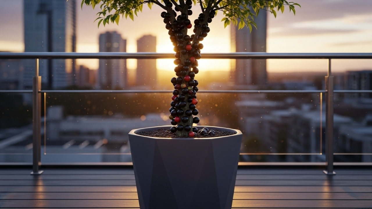 Transforme pequenos espaços com a sofisticação e os frutos frescos da Jabuticaba Híbrida.