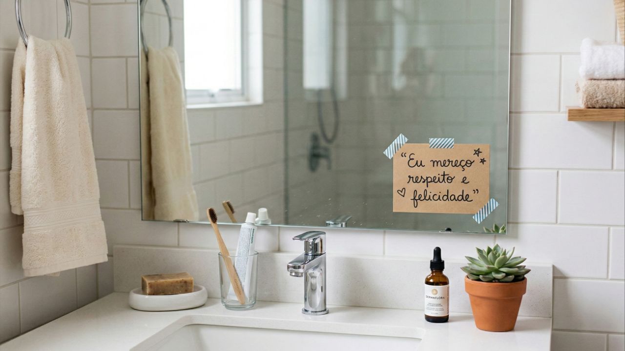 Afirmações personalizadas e repetidas fortalecem a autoestima e a crença interna.