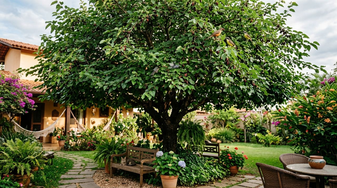 O segredo para um ambiente vibrante está na escolha correta das espécies que oferecem abrigo e alimento para os visitantes alados durante todas as estações do ano