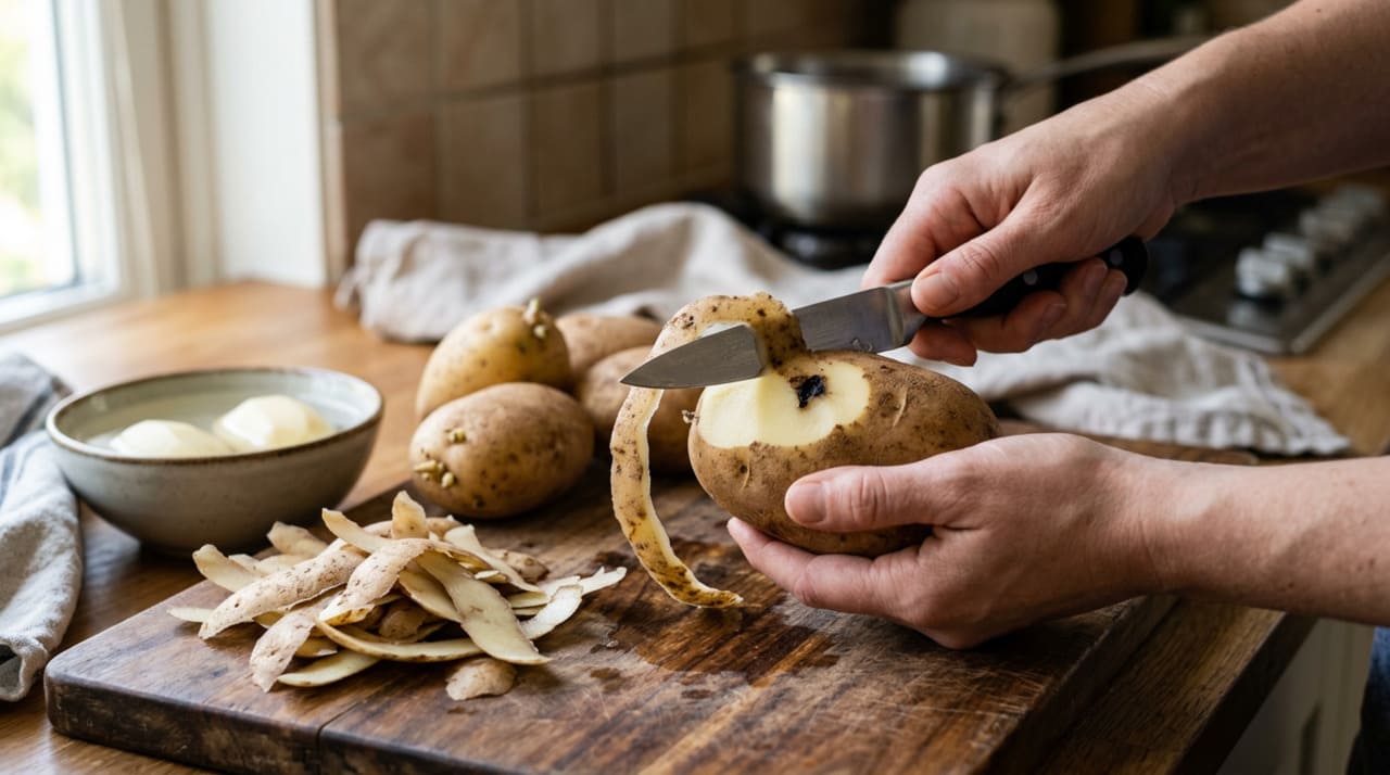 Nem toda batata germinada precisa ser descartada