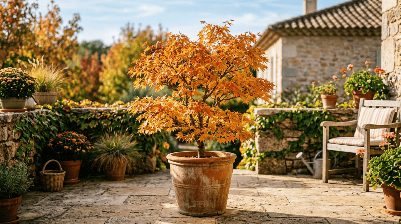 O cultivo em vasos exige atenção a alguns pontos específicos, mas nada que torne o bordo japonês uma árvore difícil de manter