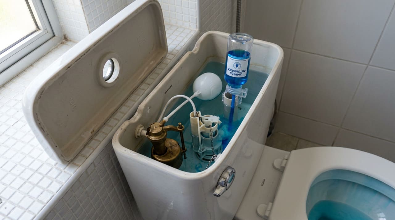 A umidade constante e o uso frequente tornam o banheiro um local propenso ao desenvolvimento de manchas minerais e acúmulo de microrganismos indesejados