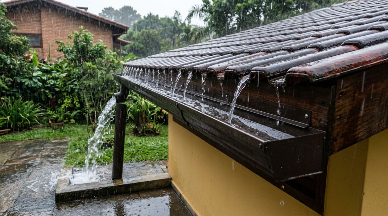 Preço médio para instalar calha de alumínio que evita infiltração na parede