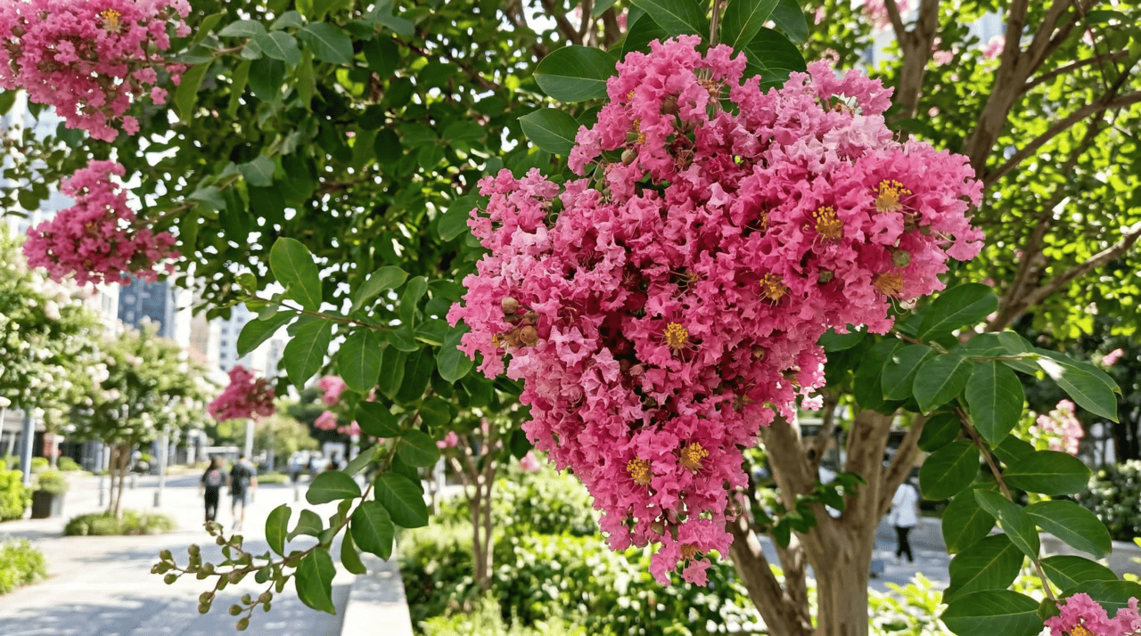 A floração do resedá é, sem exagero, um dos espetáculos visuais mais impressionantes que uma árvore de porte médio pode oferecer no Brasil