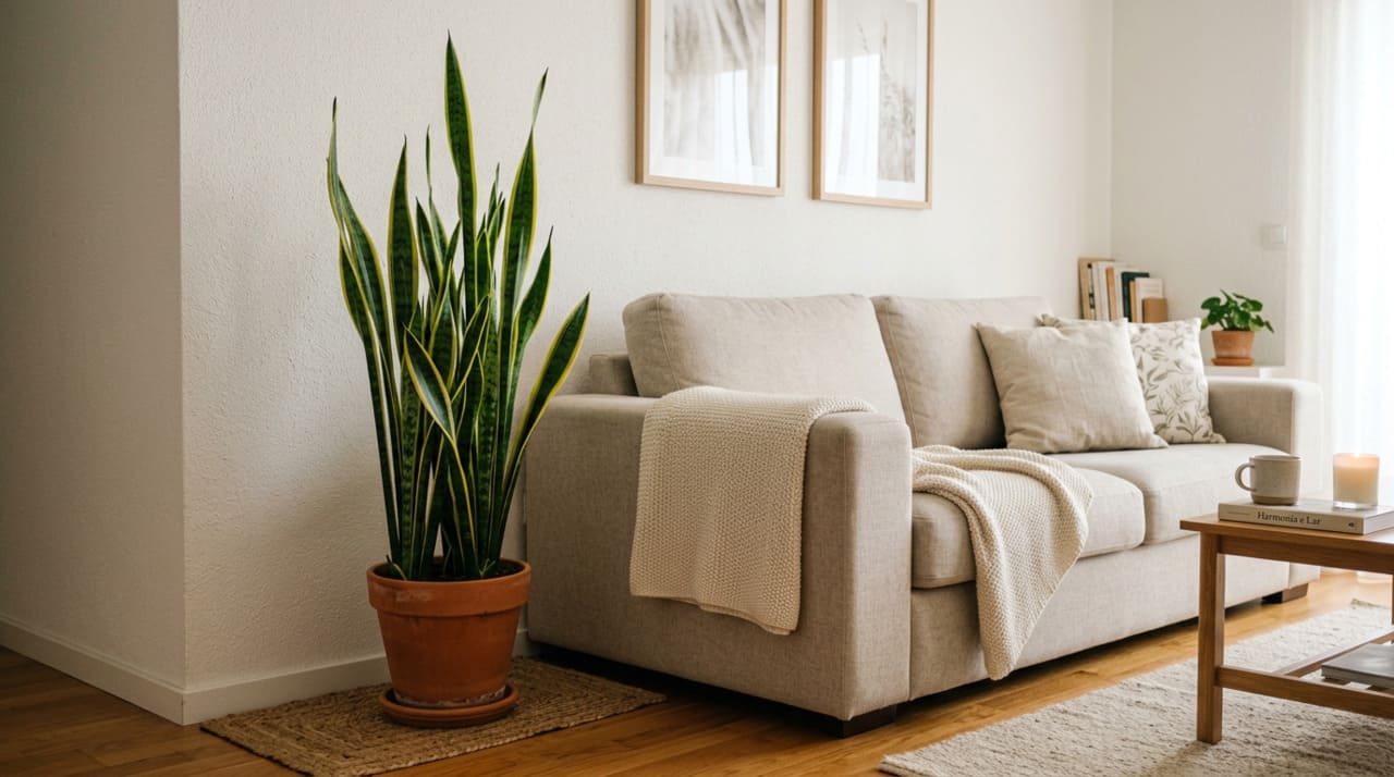 Demorei para entender por que a Espada de São Jorge não crescia, e descobri onde eu nunca deveria ter colocado o vaso na sala