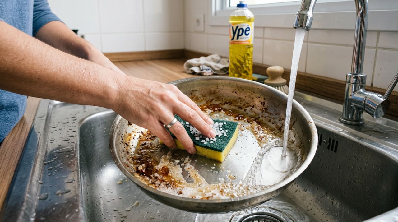 Aplicar o sal grosso na esponja é tão simples quanto parece, mas alguns cuidados garantem que o resultado seja ainda melhor