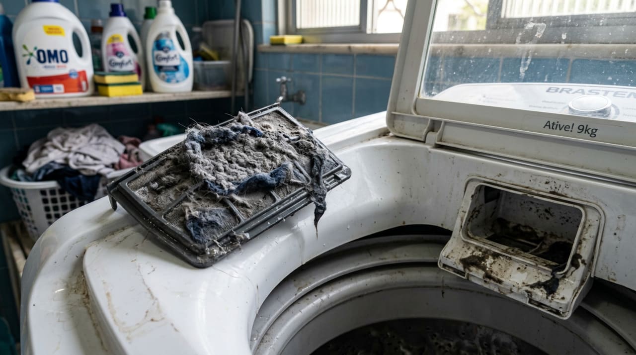 O erro invisível na máquina de lavar que pode queimar a bomba de drenagem