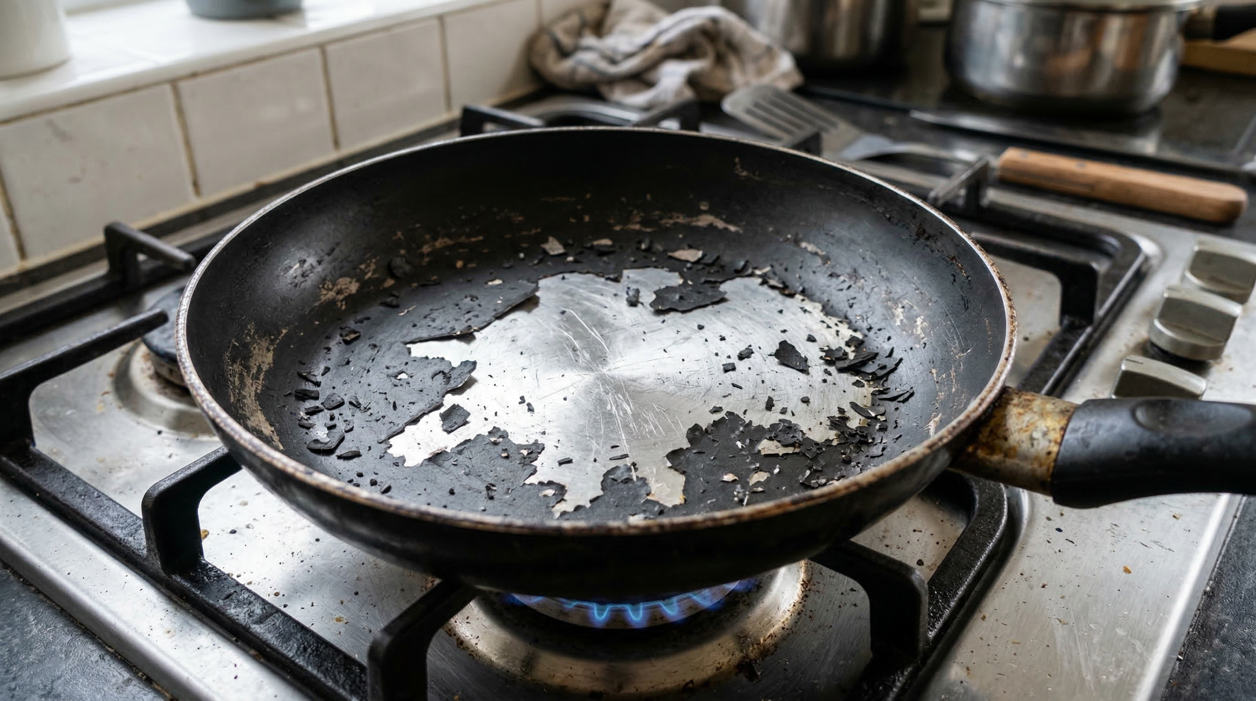 Nem todo desgaste no revestimento significa que a frigideira antiaderente precisa ir para o lixo