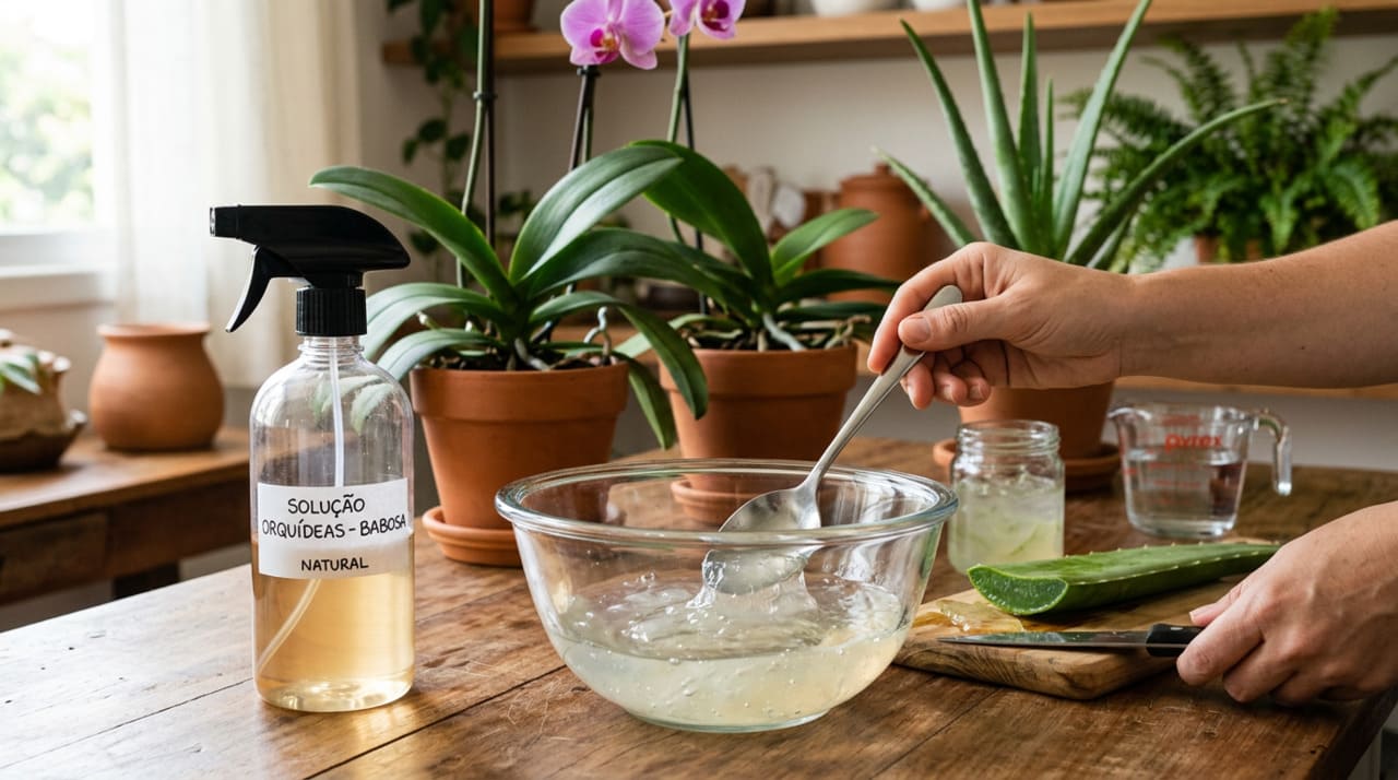 O gel da babosa contém auxinas naturais, um grupo de hormônios vegetais que estimulam a divisão e o alongamento celular nas plantas.