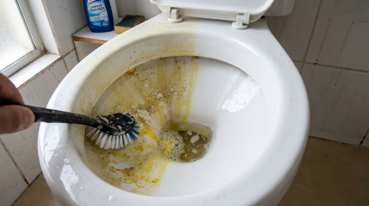 Como lavar manchas amarelas de vaso sanitário: é só despejar isso e deixar branco como novo