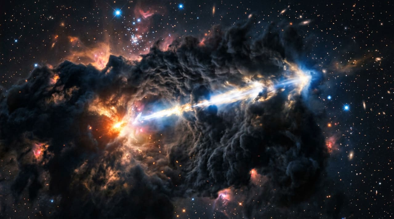 O estudo detalhado do jato HH 211 demonstra que o crescimento de uma estrela não é um processo calmo ou linear, mas sim composto por explosões massivas de energia contínua